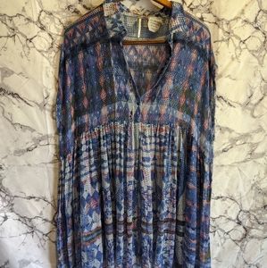 Free People sheer button up dress 🥰